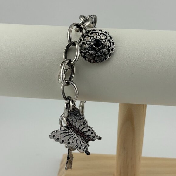 Silver Toned Charm Bracelet - Picture 2 of 4
